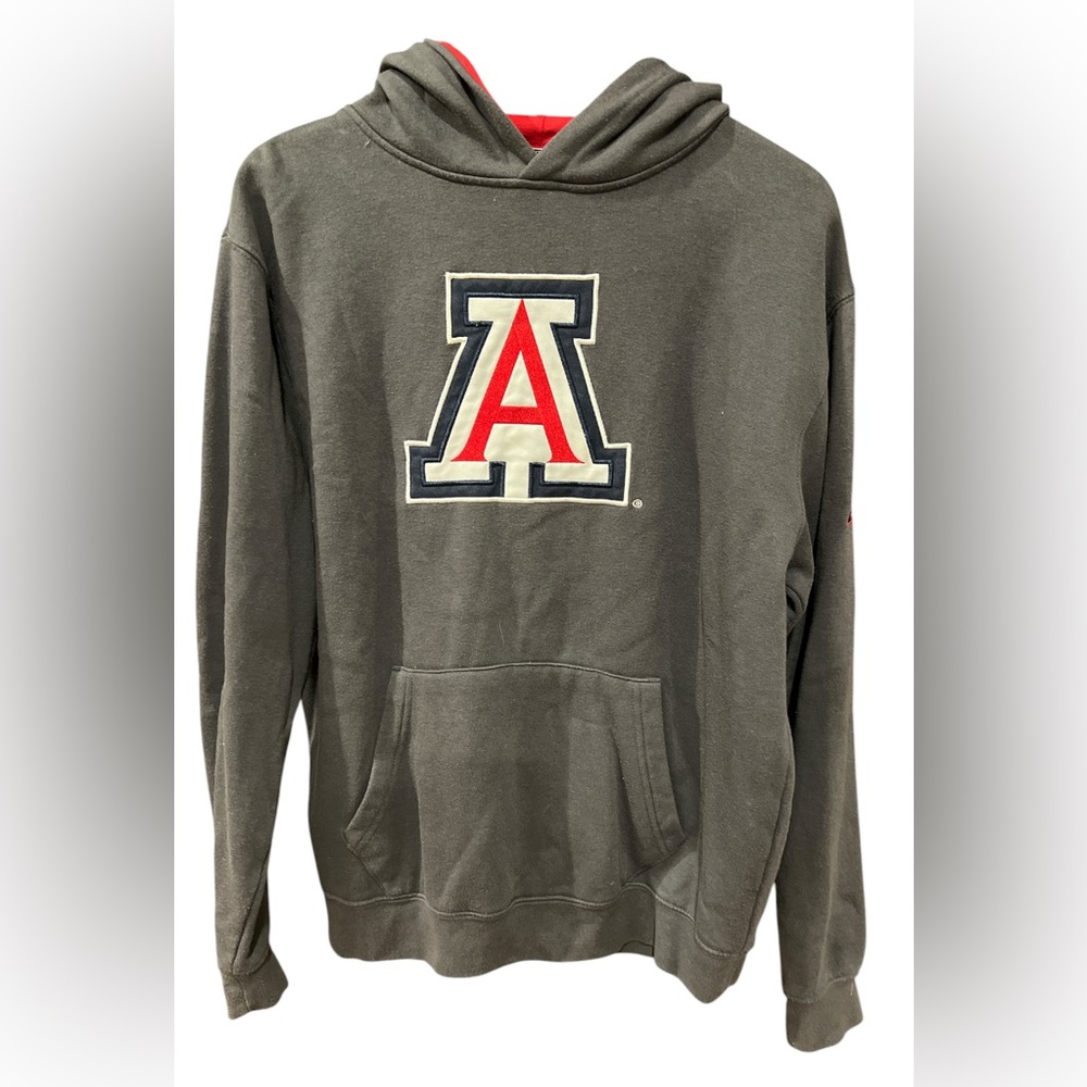 Stadium Athletics Grey U of AZ Youth Hooded Hoodie Sweatshirt Size XL (20)